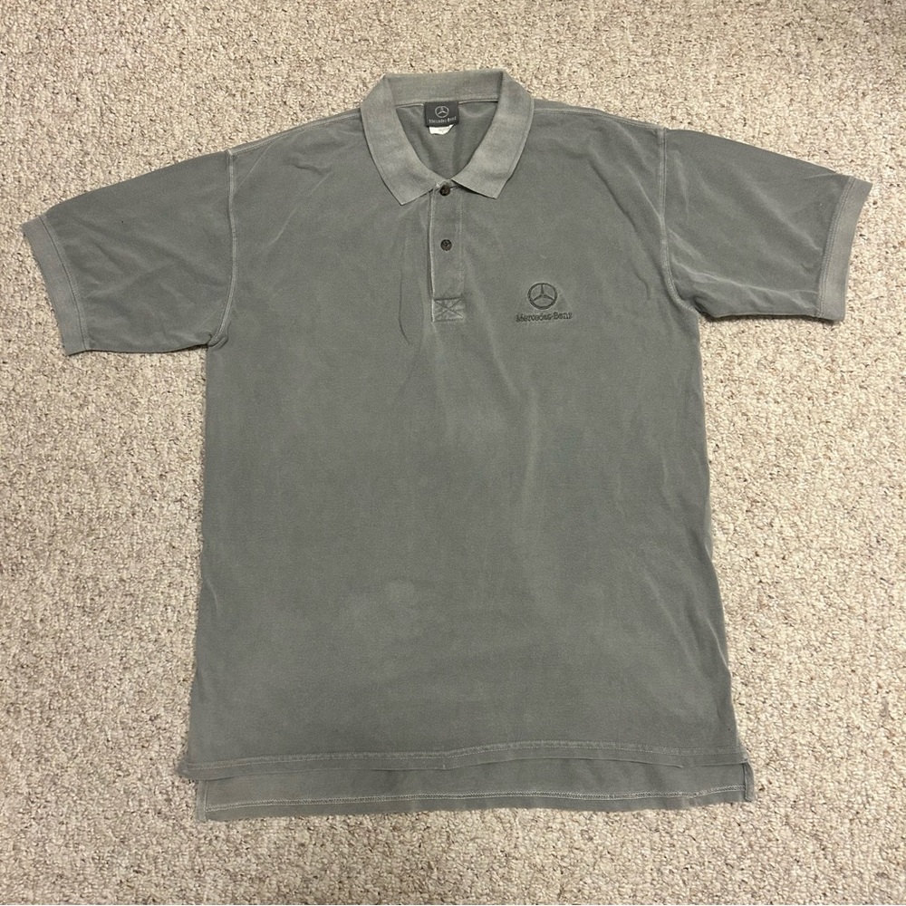 Mercedes Benz Polo Shirt Mens Large L Short Sleeve Embroidered Car Dealership